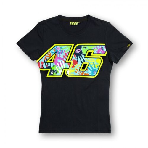 New Official Valentino Rossi VR46 Navy Womans T-Shirt VRWTS 153302