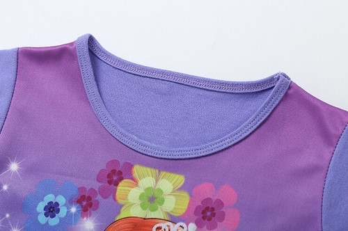 USA Cartoon Baby Girls Mermaid Snow White Sofia Princess Dress Kids Party Dress