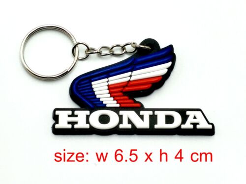 Classic For HONDA Wing Motorcycle Keychain Key Ring Rubber Collectables Gift