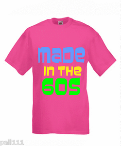 made in the 60s.LADIES normal baggy fit PINK T SHIRT SMALL TO 3xl