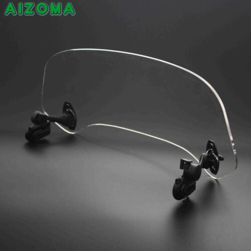Motorcycle Clear Windshield Windscreen Extension Spoiler Air Deflector Universal