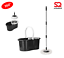 Pedal Bucket and Microfibre Rotary 360° Spin Swivel Extendable Mop Cleaning Set 