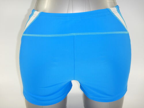 Men Swim Boxer Brief Trunks Square Leg Swimmer Swimsuit Swimwear Blue M to XXXL