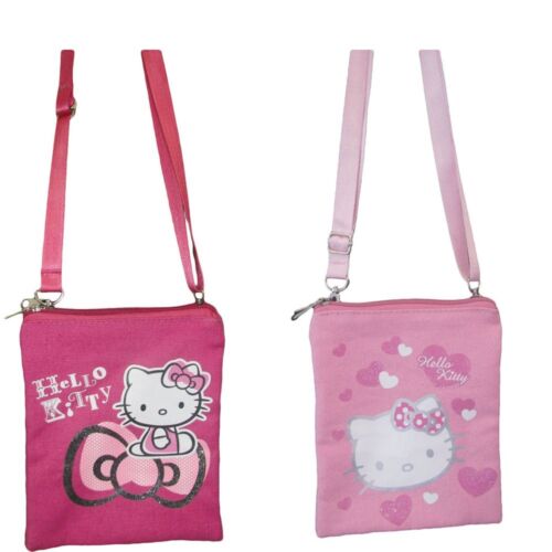 New Hello Kitty Girl Bag Hello Kitty Pink Shoulder Bag For Girls 2 cells zipper