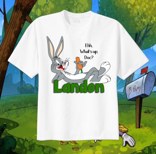 Tee Bugs Bunny Looney Tunes Custom T-shirt Personalize tshirt Birthday gift
