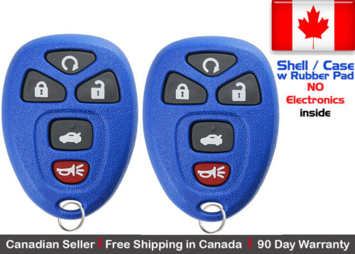 2x New Replacement Keyless Remote Key Fob For GM Chevy 22733524 Shell Only 