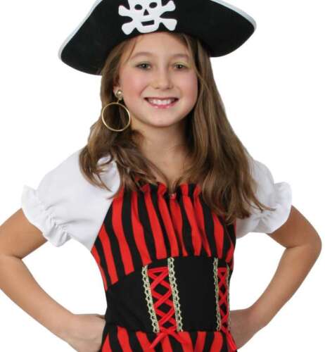 Royal Pirate Girl 128-164 Piratin Kostüm Kleid Mädchen Pirat gestreift 12194913