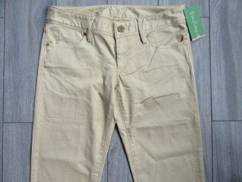 NWT $158 SAND BAR TAN LILLY PULITZER WORTH SKINNY JEANS