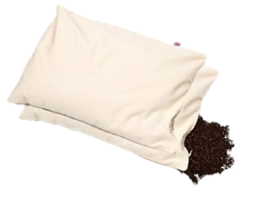 Set of 2 Refurbished 17/" x 28/" Large Size Organic Buckwheat Pillows