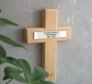 Personnalisé Croix en bois Communion Baptême Baptême IN MEMORIAN