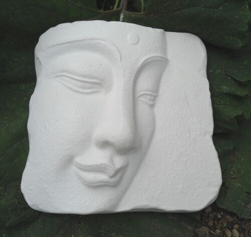 Buddha oriental face mold concrete plaster mould 8/" x 8/" x up to 1.5/" thick