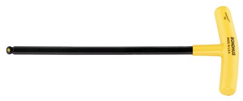 1//4/" Prohold® Hex Ball End T-Handle Wrench 10.8/" Long Bondhus® USA #75112