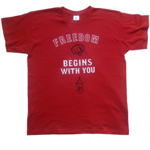 Hells Angels Support Shirt FREEDOM BEGINS WITH YOU Original 81 Support Biker 
