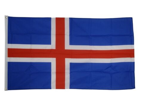 Fahne Island Flagge isländische Hissflagge 90x150cm