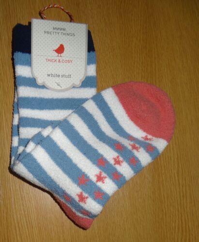 Whitestuff Womens//Ladies Sponge//Fluffy//Cosy Socks-brand new-Size 4-7 Only £4.99