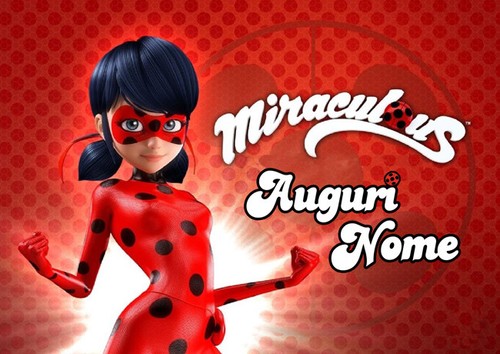 Cialda LADYBUG MIRACULOUS COCCINELLA Decorazione Torta Ostia o Zucchero NOME