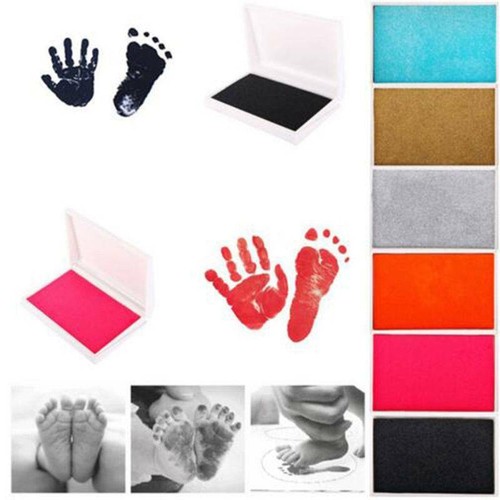 Safe kids Inkless Touch Footprint Handprint Ink Pad Mess Free Record Commemorate