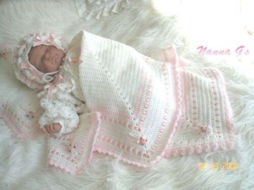 INSTRUCTIONS "Star Shawl & Matching Pillow" For Baby Or To Display Your Reborn 