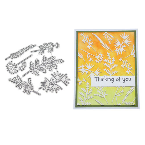 Rectangle Frame Cutting Dies Metal Stencil DIY Scrapbook Album Card Flower Leaf 