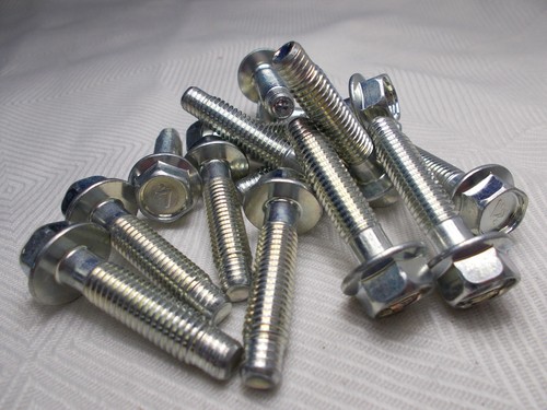 Details about / M8 8mm X 1.25 Coarse X 30mm Thread Hex Flange Head Bolt Lot Of 15 Bolts