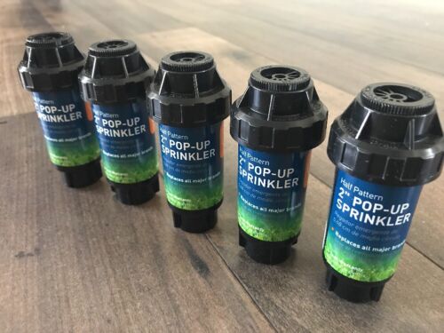 Five Pack Orbit 2 Inch Pop-Up Sprinkler Half Pattern Irrigation 5