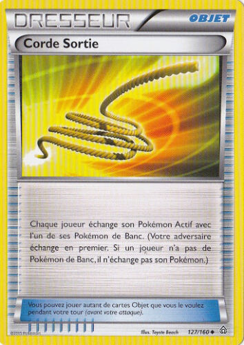 Xy5-exit rope primo shock French designer card pokemon 127/160
