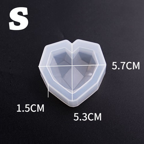 Heart Shaped Resin Mold Pendant Silicone Mould Epoxy Mold Jewelry Making Tools