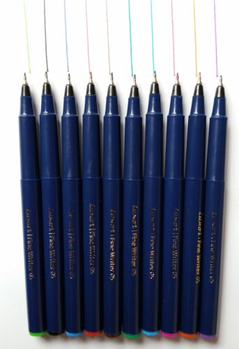 Cheapest Luxor Artist Fine Writer Drawing Pens Set of 10 Pens Assorted Colours 