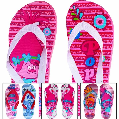 DreamWorks Flip Flop Kids Trolls Movie Happy Feet from SIZE 9-2 Adult