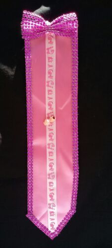 BABY SHOWER TIE RIBBON PINK  DAD TO BE BABY SHOWER,Mom to be,sash,Favors,Gift 