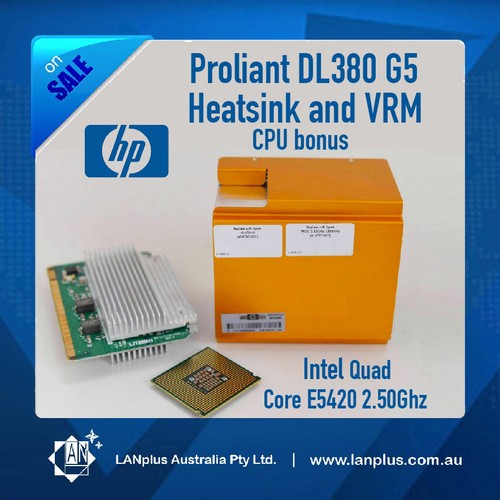 Intel CPU E5420 Quad Core 2.50Ghz 4 Proliant DL380 G5 HP Genuine Heatsink VRM