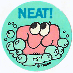 SOAP matte Vintage Trend Scratch and Sniff Stinky Sticker