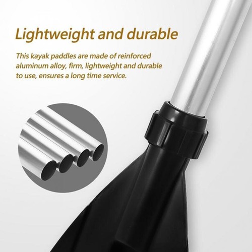 1 Pair Adjustable Length Aluminium Boat Oars Water Paddles Canoe Kayak Dinghy