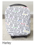 Jersey Stretch Carseat Canopy 100/% Cotton Infant Car Seat Canopy Cover