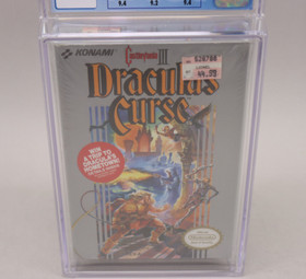 Castlevania III 3 Dracula's Curse Nintendo NES CIB CGC 9.4 Mega High Grade!