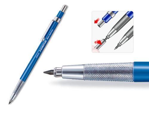 STAEDTLER Mars Technico 780C Lead Holder Clutch Mechanical Pencil 2mm HB Lead
