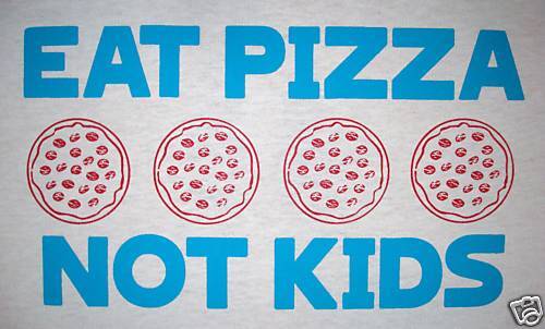 small eat pizza not kids gag funny emo vintage mens random novelty tee t shirt