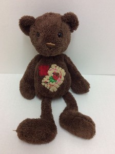 Dandee-Be-My-Love-Chocolate-Brown-Teddy-Bear-Plush-14-Dangling-Legs
