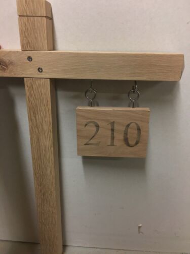 Free Standing Large Oak Custom Engraved Post Hanging Swing House//Business Sign