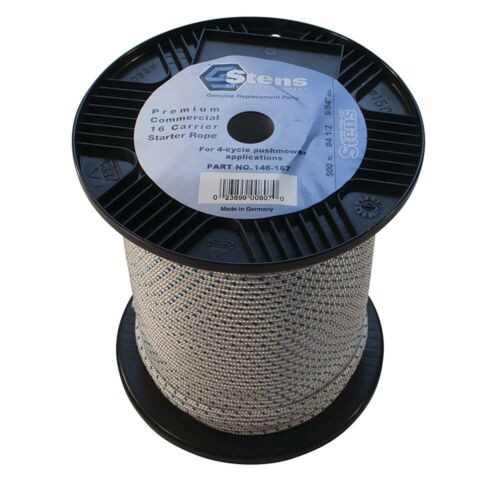 New Stens 146-167 500' SOLID BRAID STARTER PULL ROPE REEL FOR SMALL ENGINES 