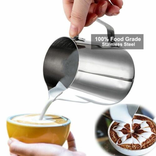 Barista Latte Pots Jug Pitcher Milk Frothing Stainless Steel Espresso Coffee