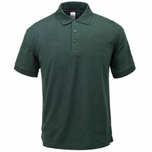 Mens Polo Shirt Classic Plain Short Sleeve T Shirt Summer Casual Sports Leisure