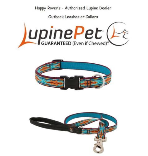 3/4" LIMITED EDITION Lupine Lifetime Dog Collar or Leash OUTBACK 