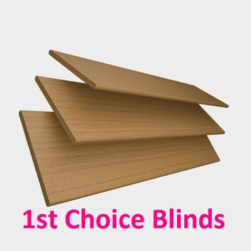 Details about  / Made to Measure Faux Wood Light Oak Wood Effect Venetian Blind Slats with Tapes