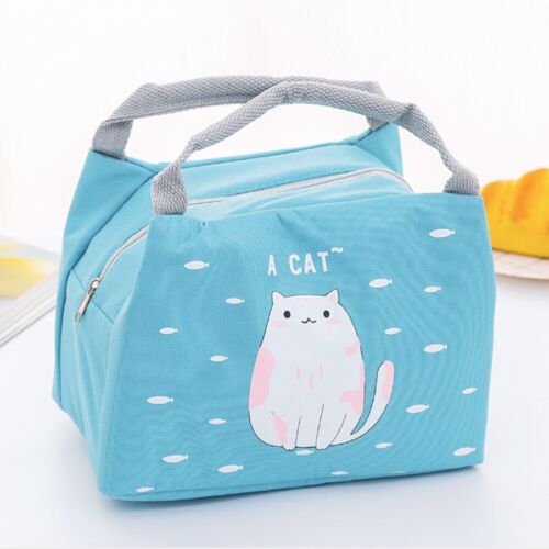 1PC kawaii Baby Food Bag Portable Thermal Oxford Insulation Lunch Bag Convenient 