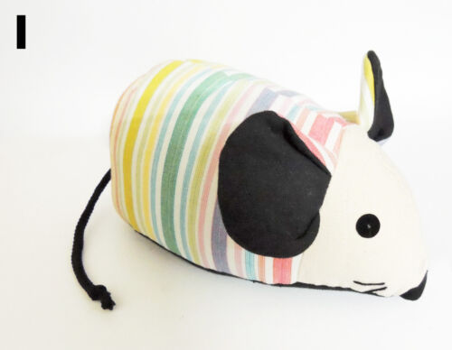 THIS CUTE FABRIC MOUSE STOPS DOORS SLAMMING. THURLBY SCENTED DOOR MOUSE 