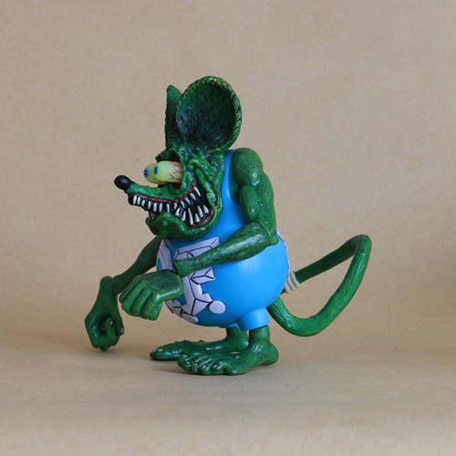 10cm Rat Fink PVC Action Figure Toy Collectible Model Doll Kids Gift Toys Decor