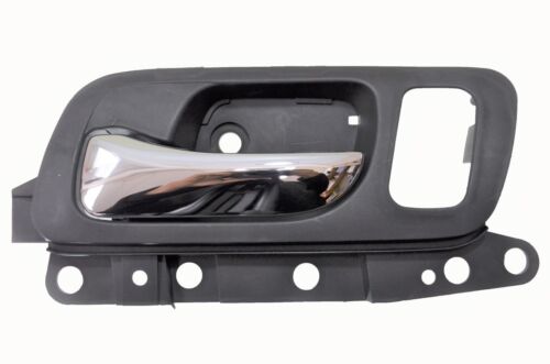 Inner Inside Door Handle Black Chrome Lever with Memory Seat Hole Front Left 