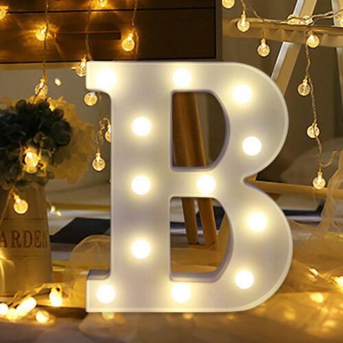 Grand DEL Light Up alphabet lettres de lumières blanches chaudes plastique Modeling Lamp