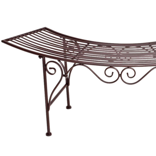 Arco de jardín banco Edel óxido piel exterior terrazas asiento muebles decorativas adornos 